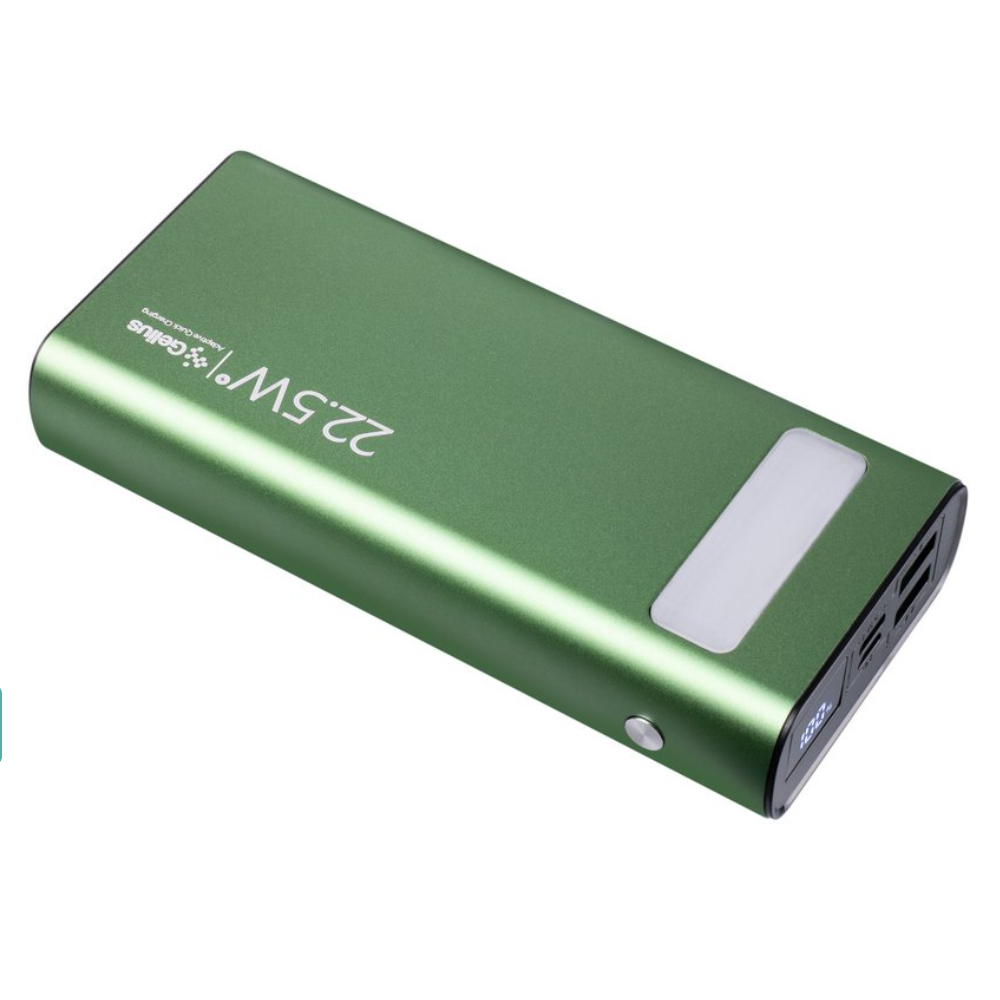 Повербанк з логотипом Gelius Lightstone 20000mAh QC+PD 22.5W Green Повербанк з логотипом Gelius Lightstone 20000mAh QC+PD 22.5W Green Фото 2
